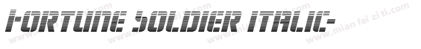 Fortune Soldier Italic字体转换